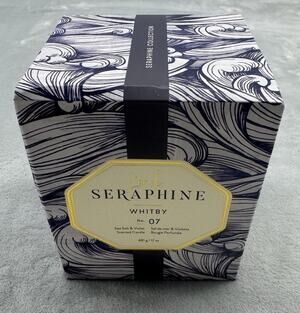 New Seraphine Laina Collection Candle Zoe No. 07 Sea Salt Violet Scent 17 Oz